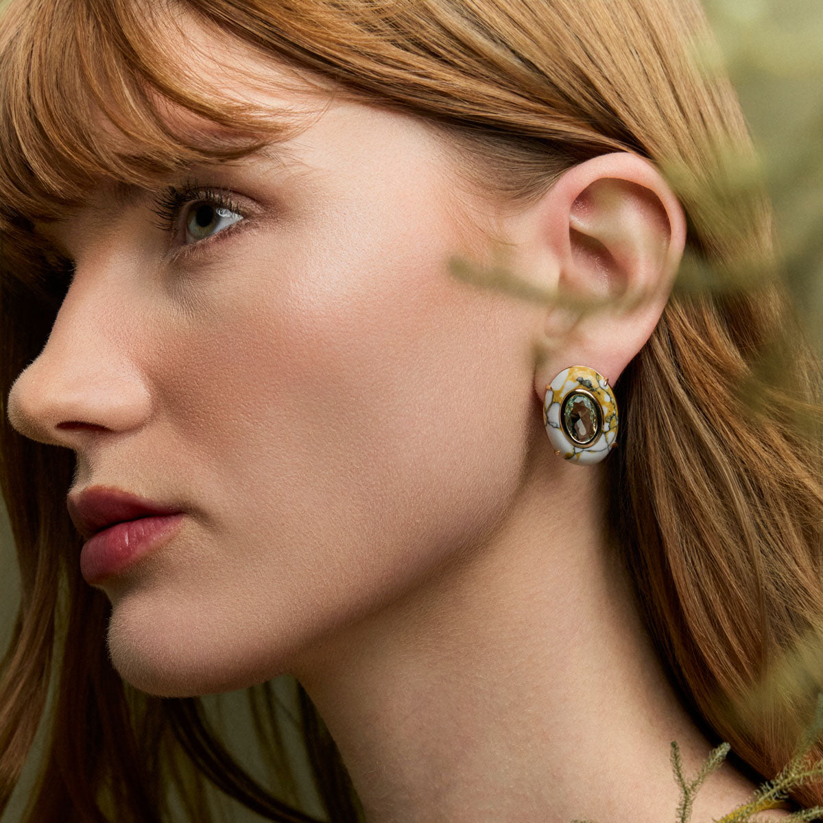 Lithos Howlite earrings