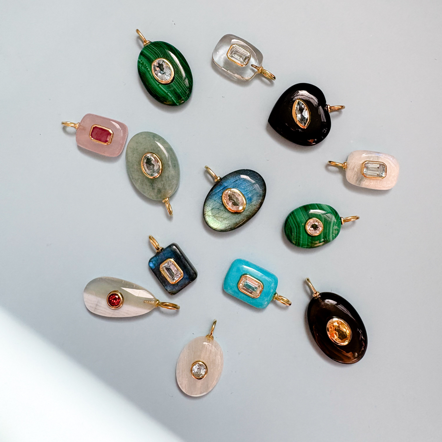 Natural Gemstones Pendant.