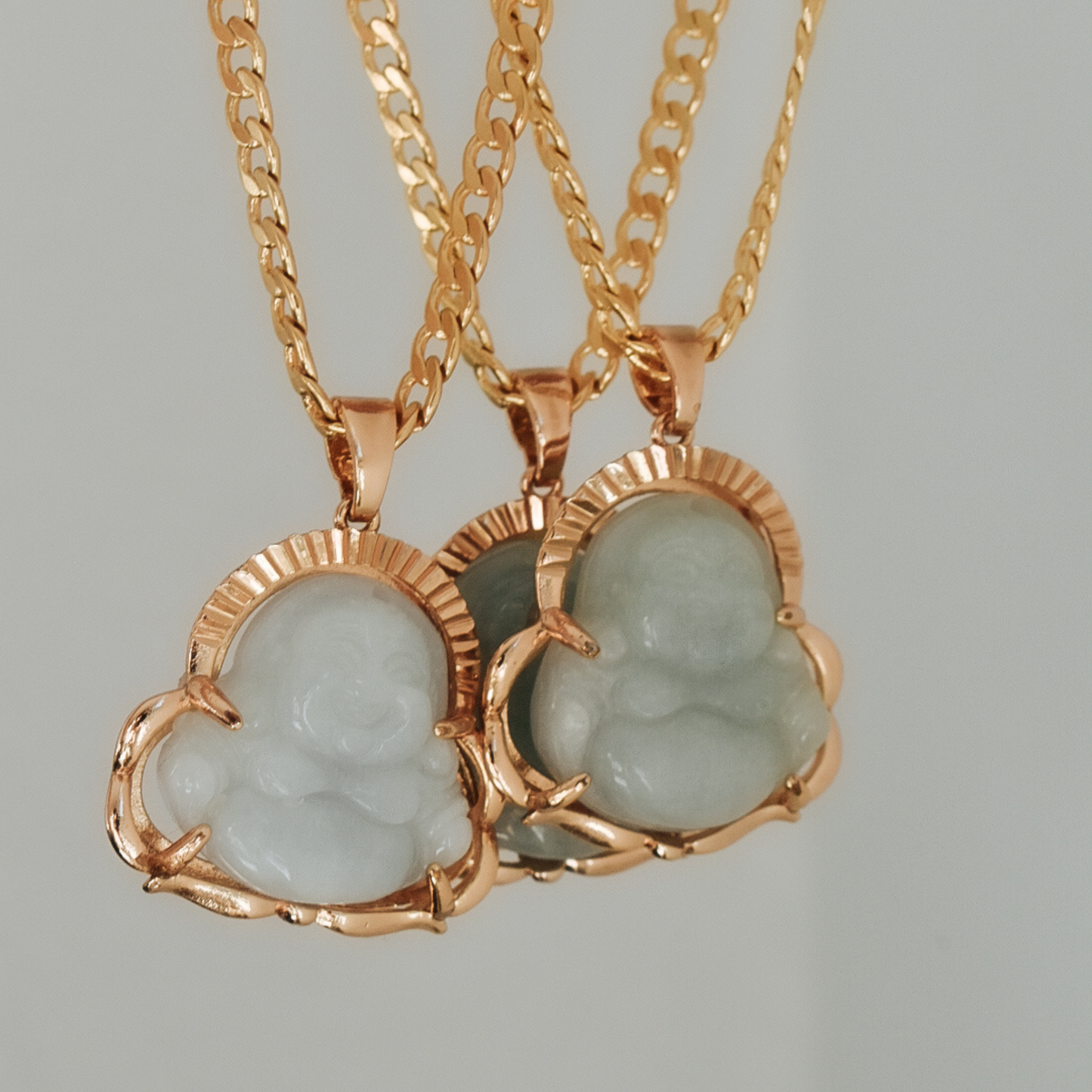 Natural Jade Buddha charms