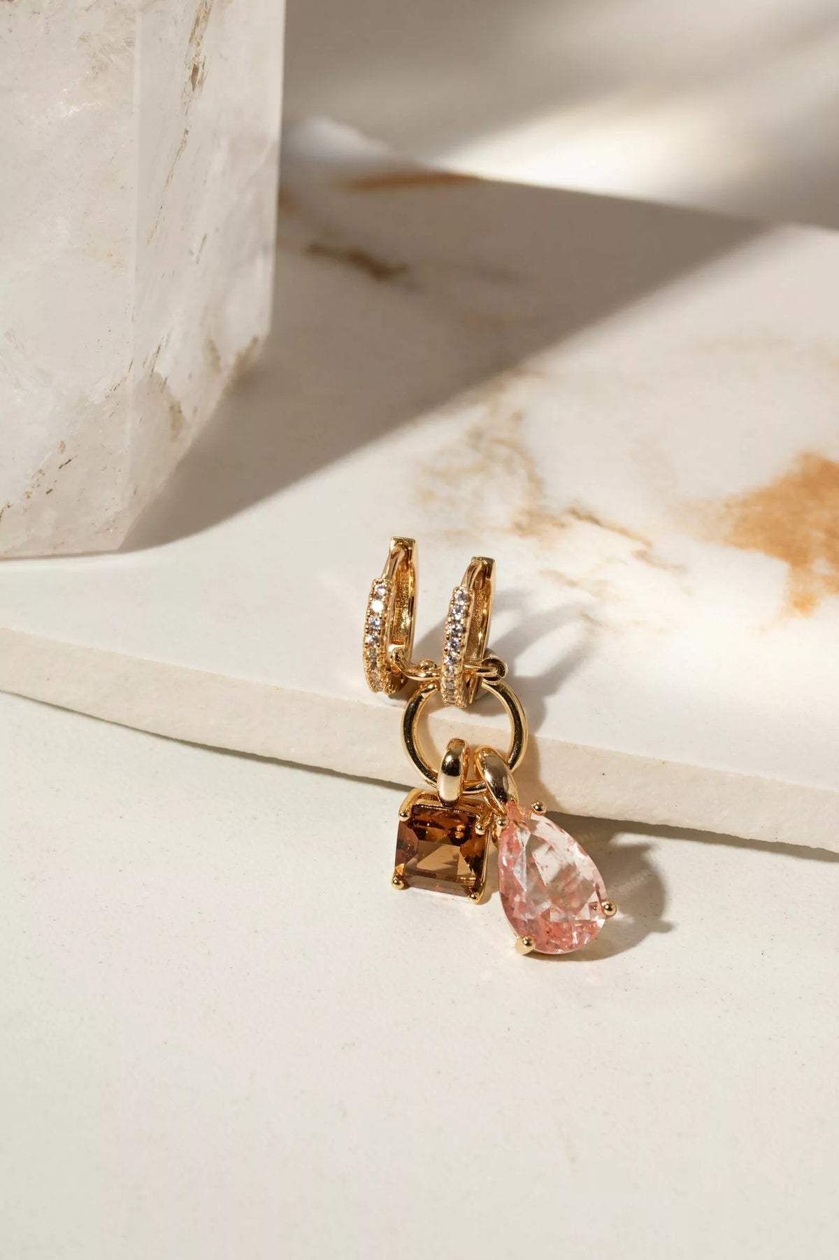 Morganite earrings