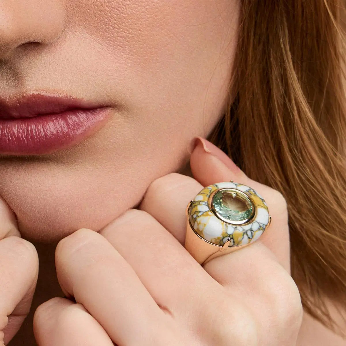 Lithos Howlite ring