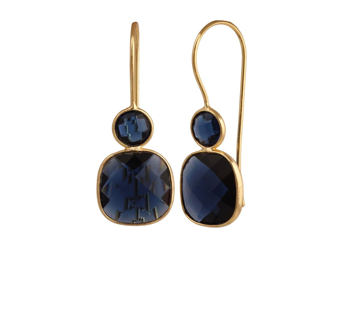 Gemstones dangle earrings