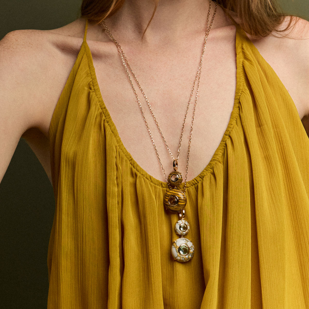 Tiger Eye Lithos necklace