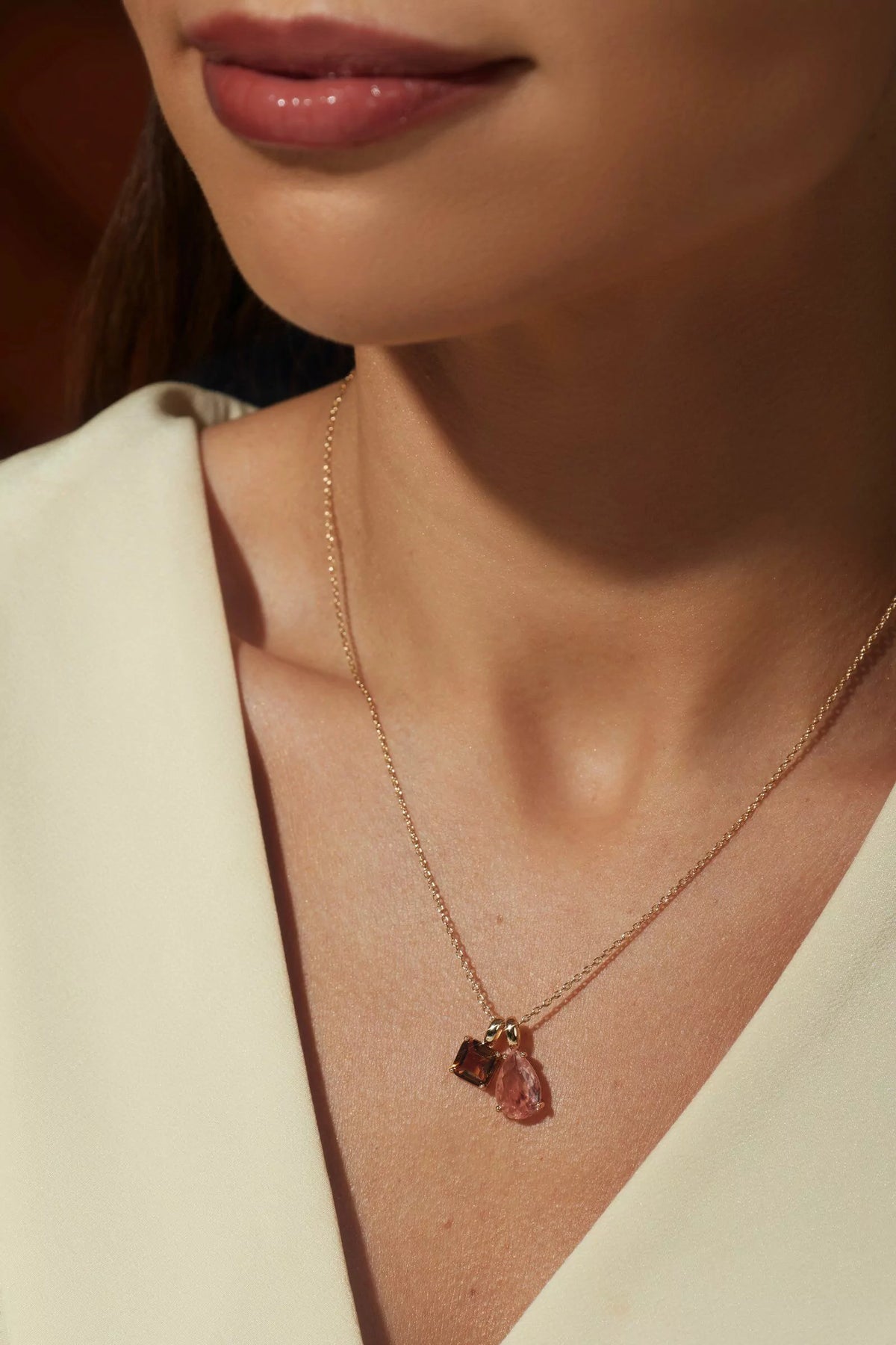 Morganite necklace