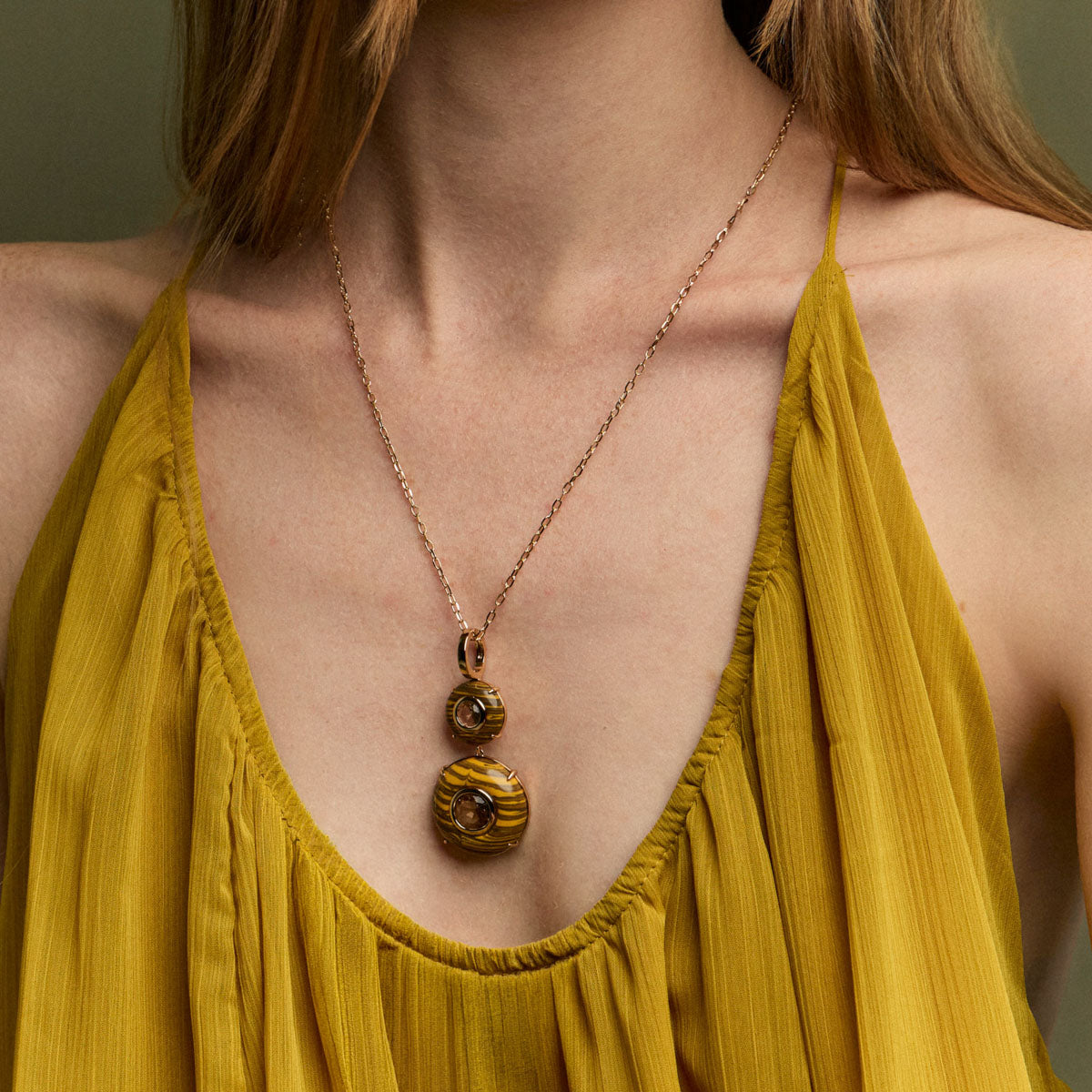 Tiger Eye Lithos necklace