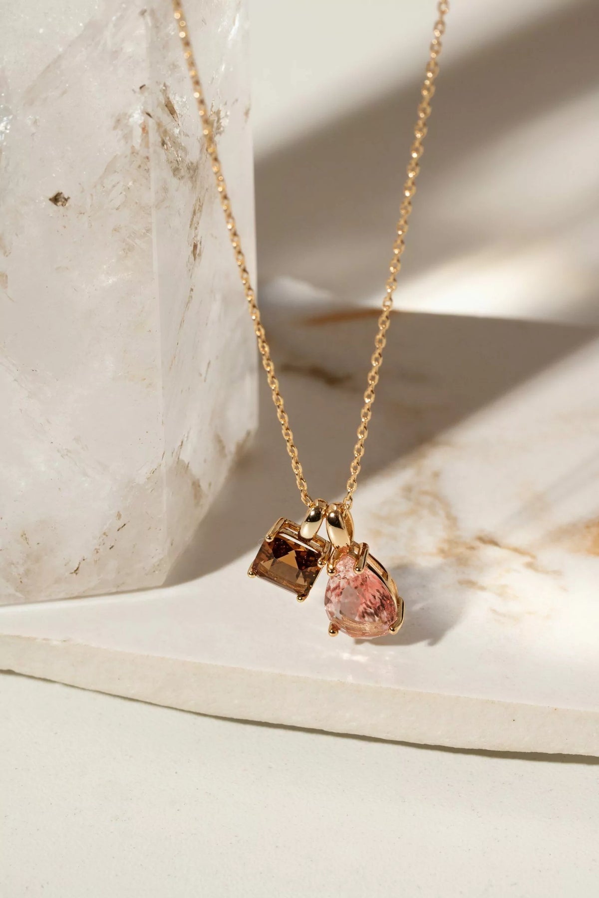 Morganite necklace