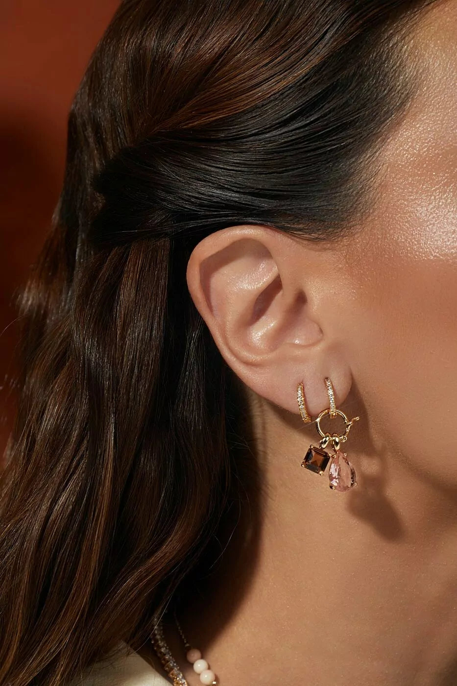 Morganite earrings