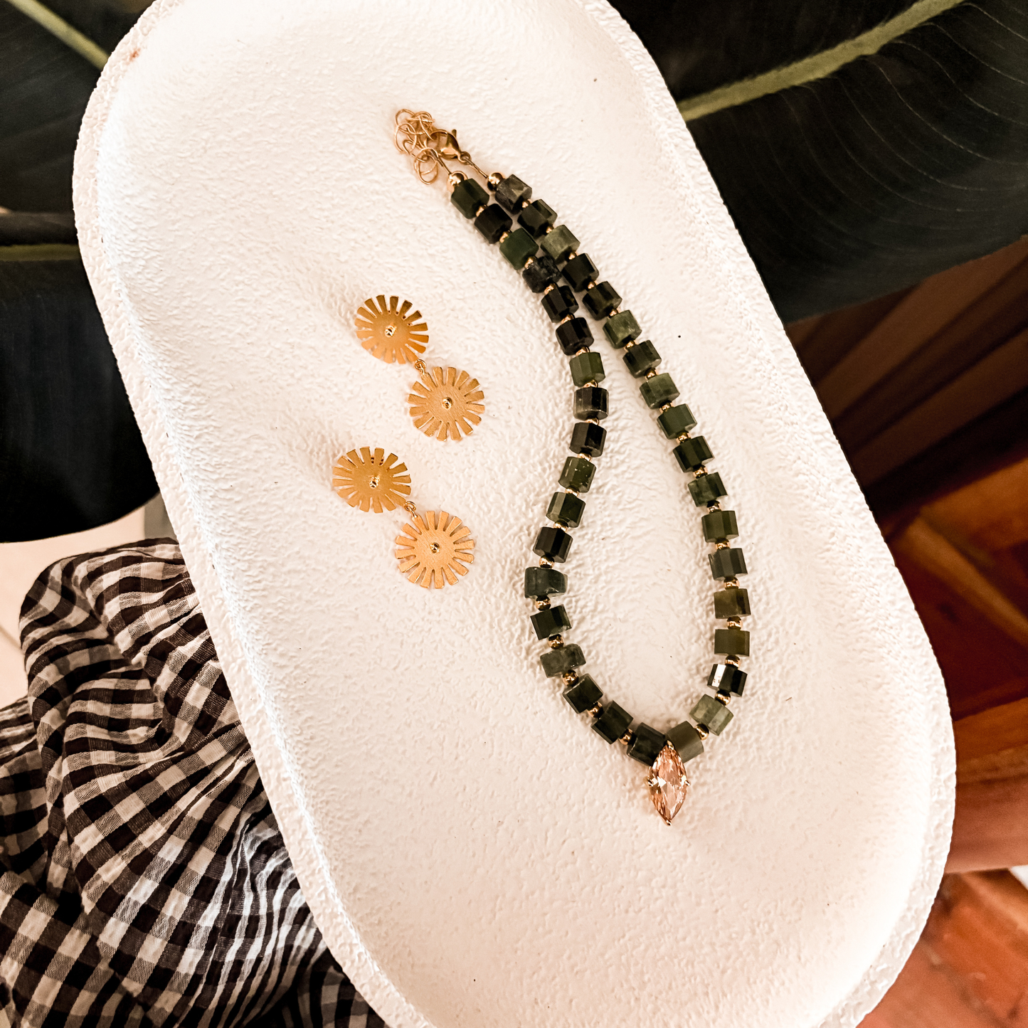 Soleil long earrings