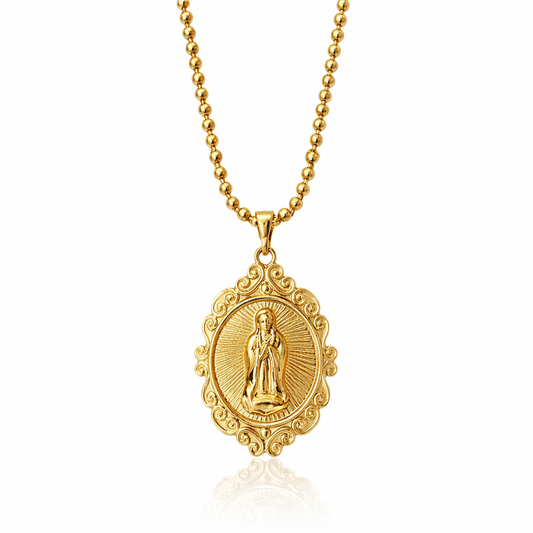 Virgin Mary chain necklace
