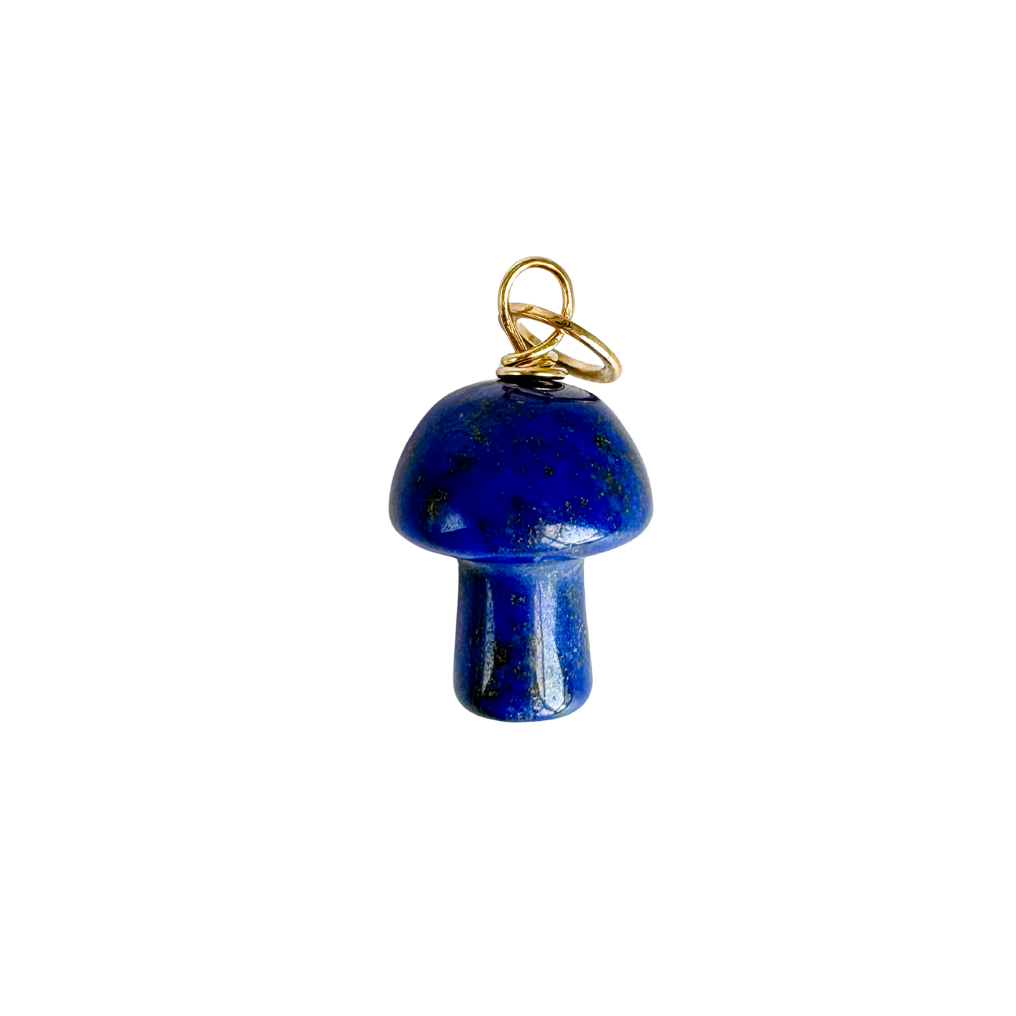 Mushroom gemstone charms