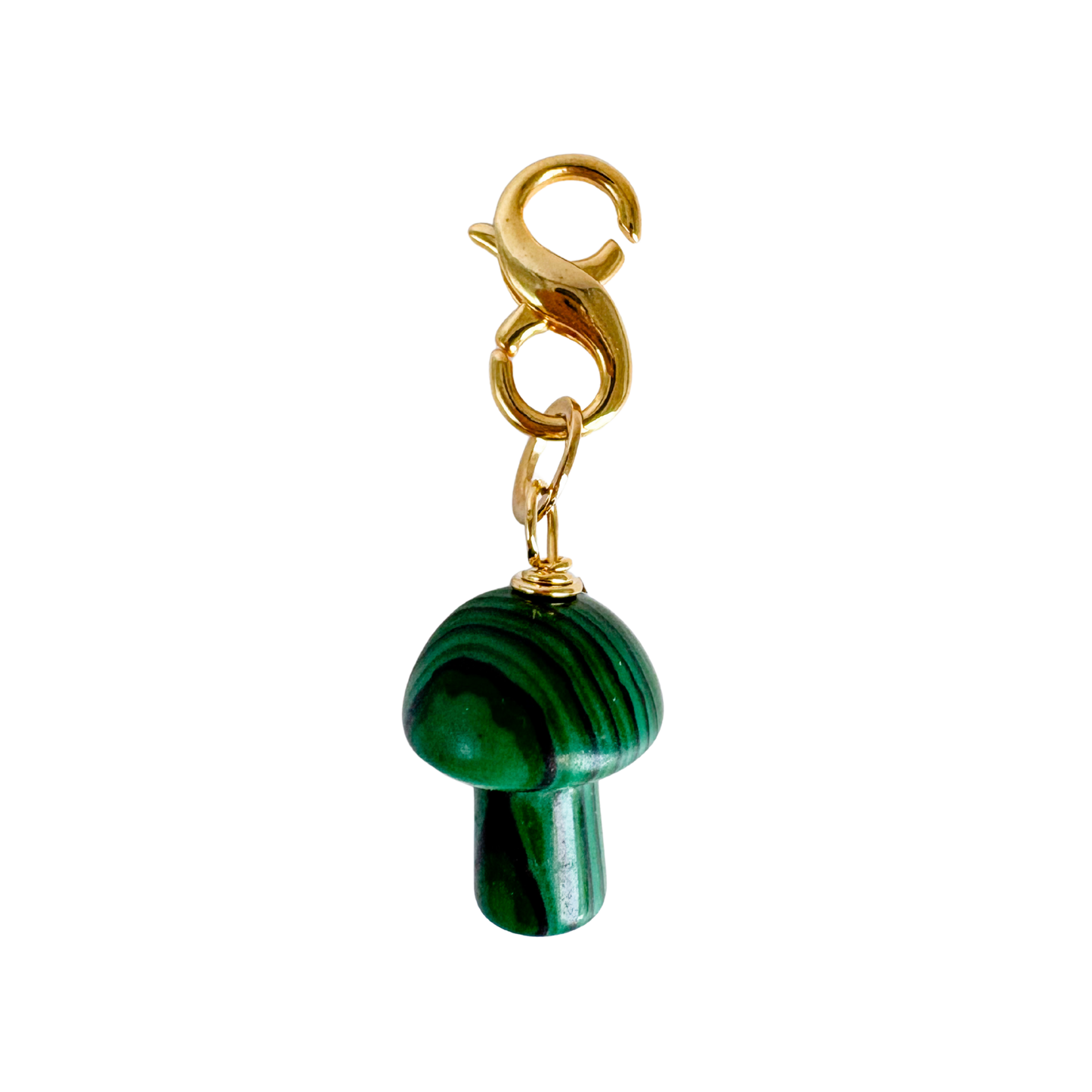 Mushroom gemstone charms
