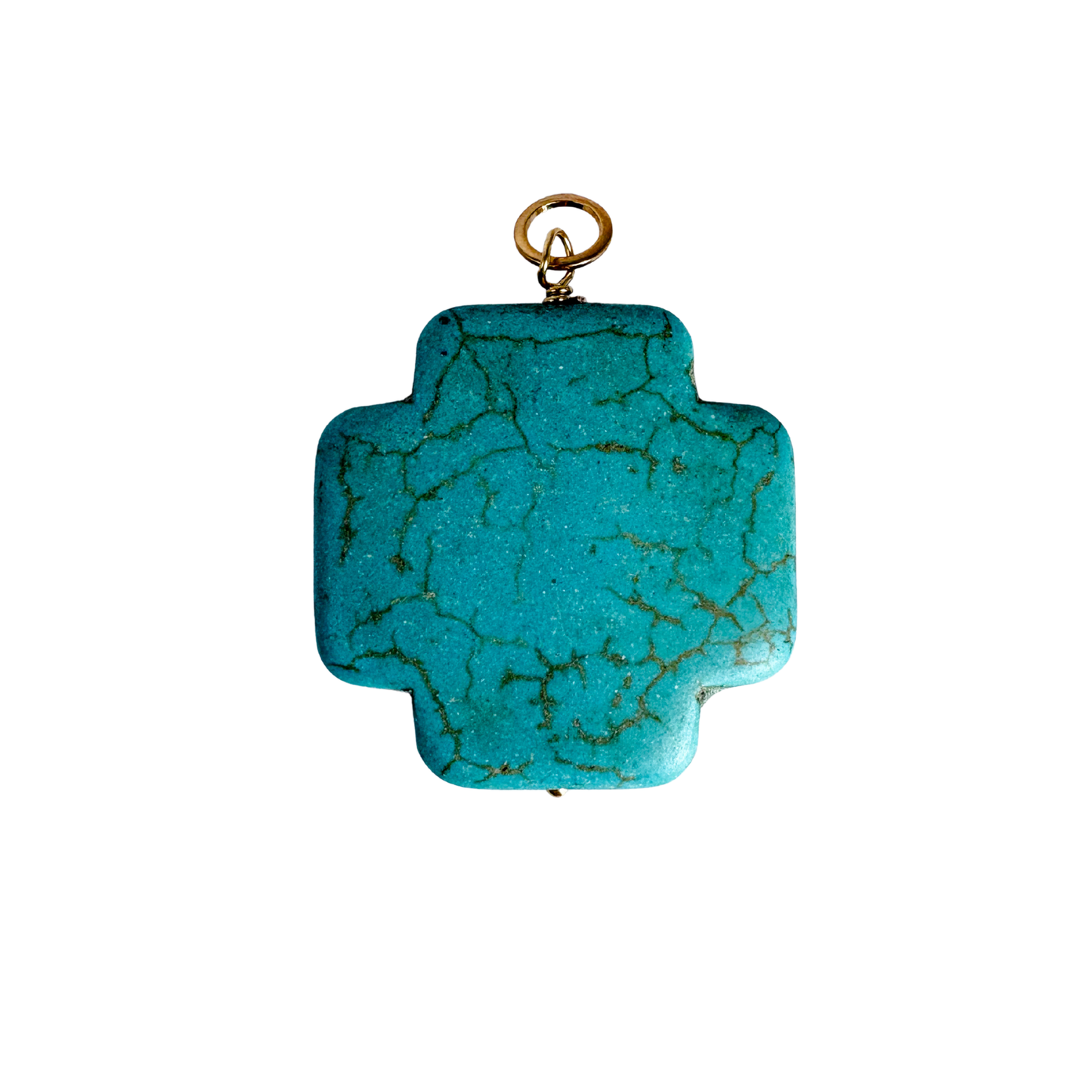 Cross gemstone charms