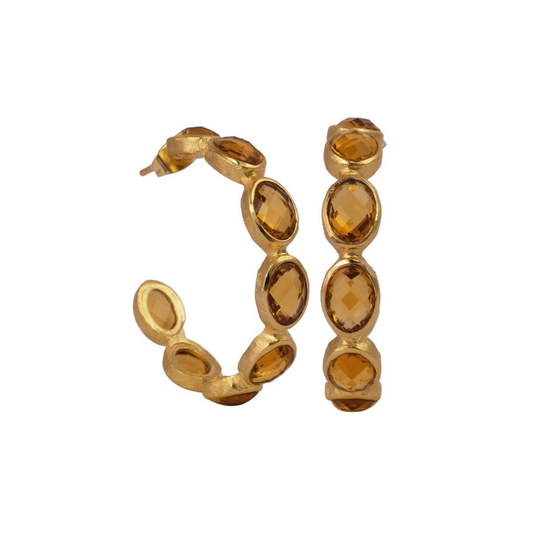 Citrino earrings
