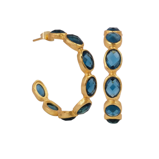 London topaz earrings