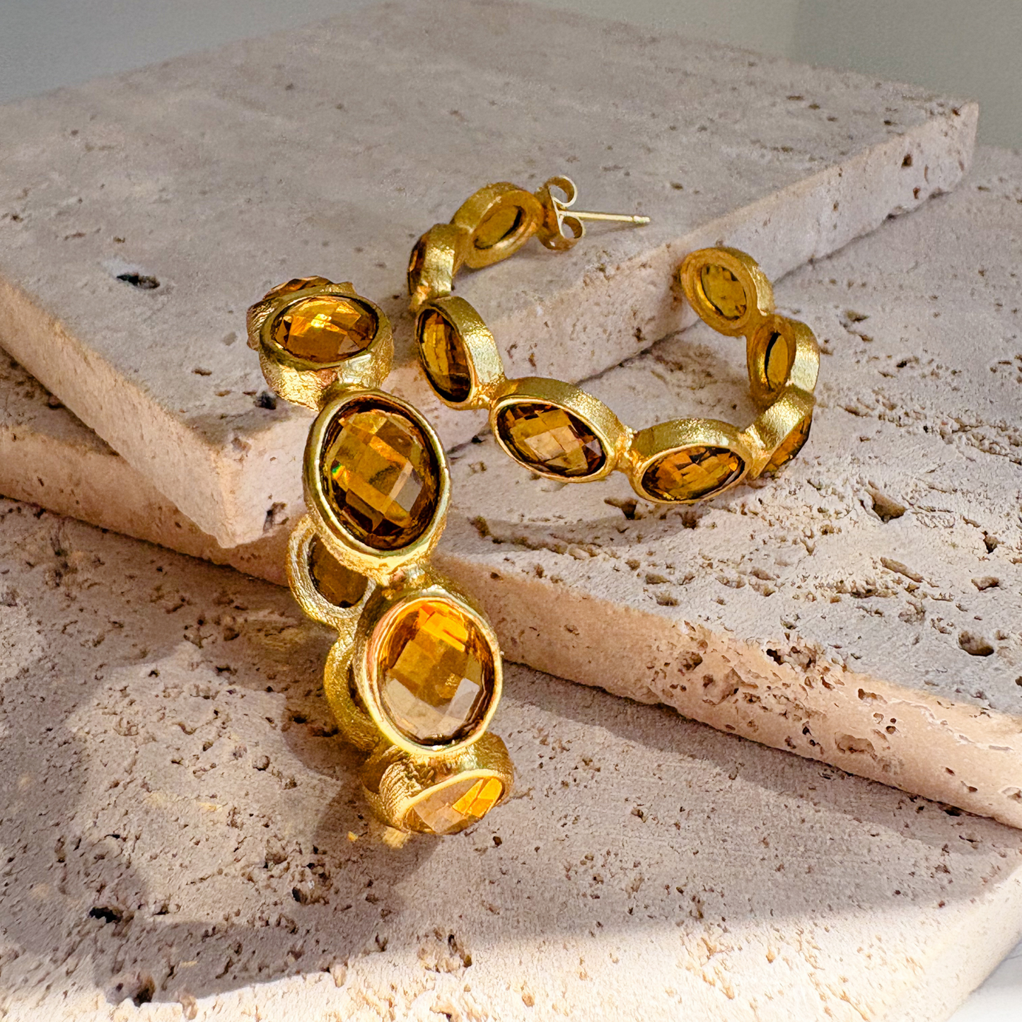 Citrino earrings