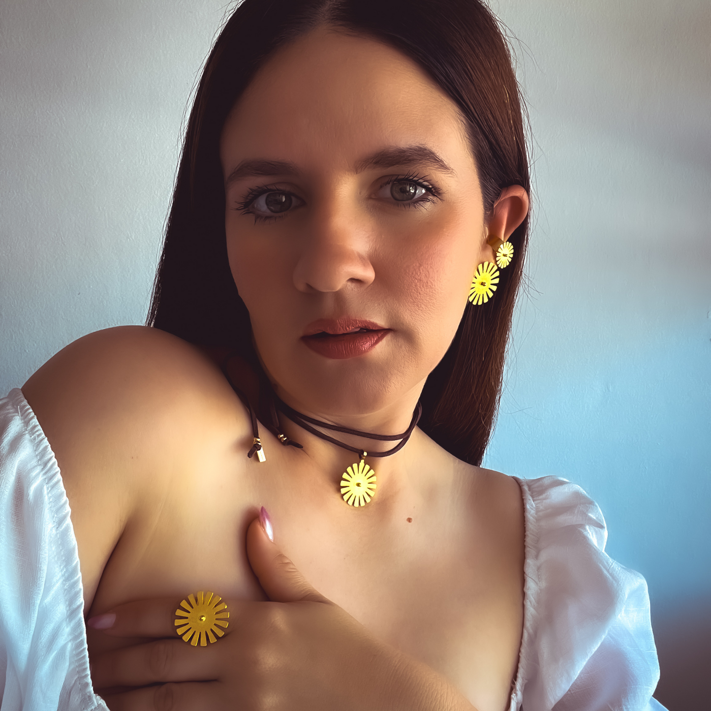 Soleil stud earrings